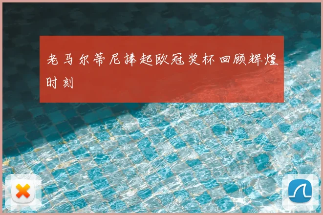 老马尔蒂尼捧起欧冠奖杯回顾辉煌时刻